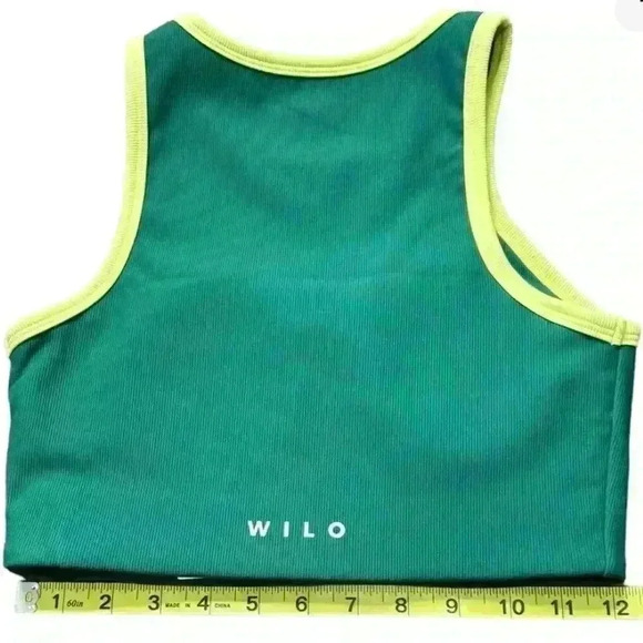 WILO The Label Women’s small Sports Bra racer back Color Block Forest G… - Picture 4 of 4